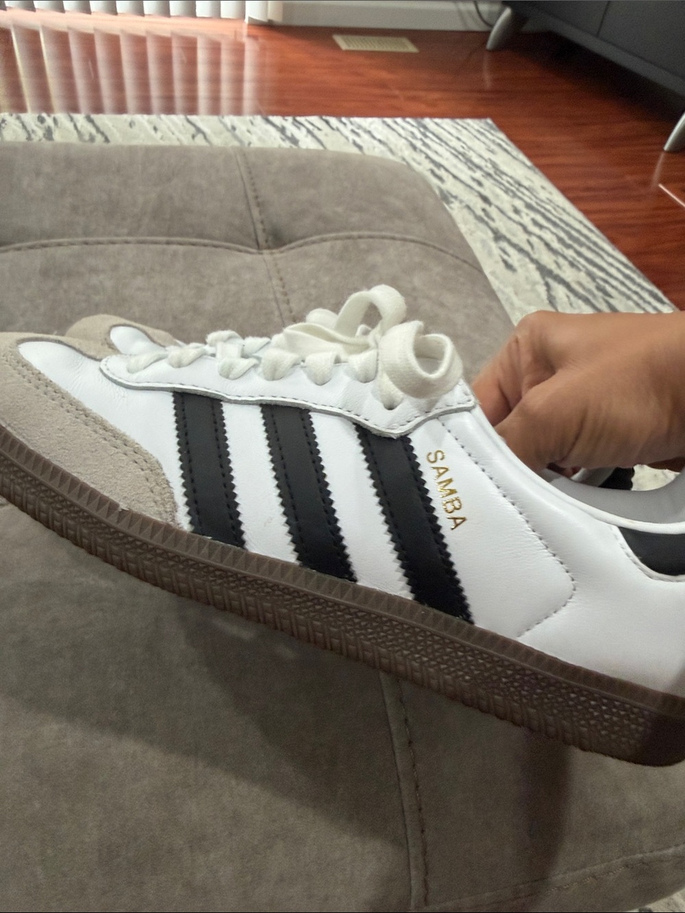 adidas Samba OG Classic Sneakers Women’s 8 White/Black/Gum - Picture 6 of 7